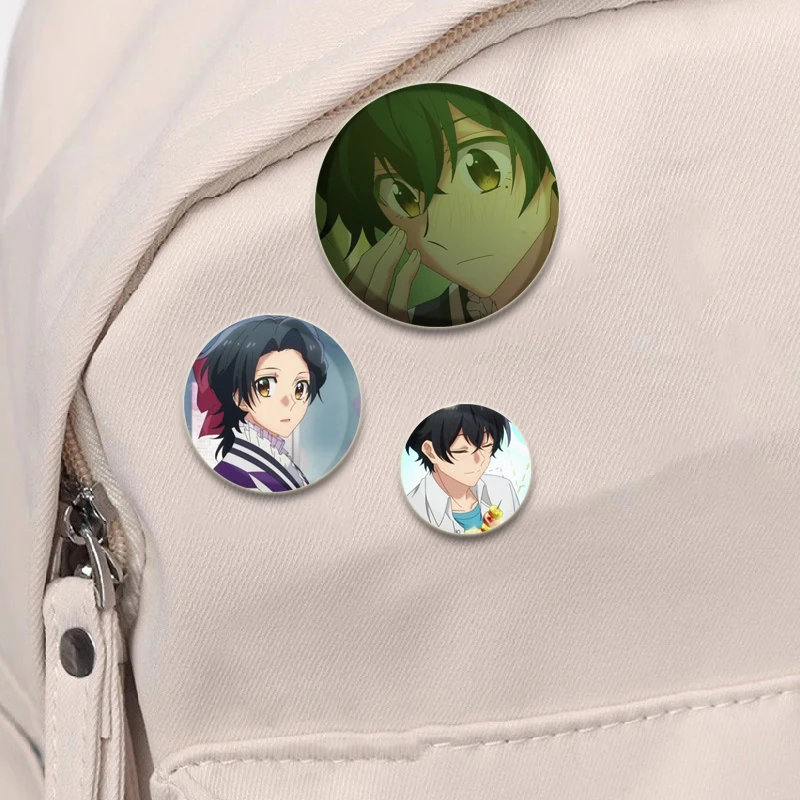 أنيمي ساساكي إلى ميانو الكرتون تأثيري شارة عرض دائري دبابيس دبابيس الإبداعية لحقيبة الظهر مجوهرات اكسسوارات هدايا