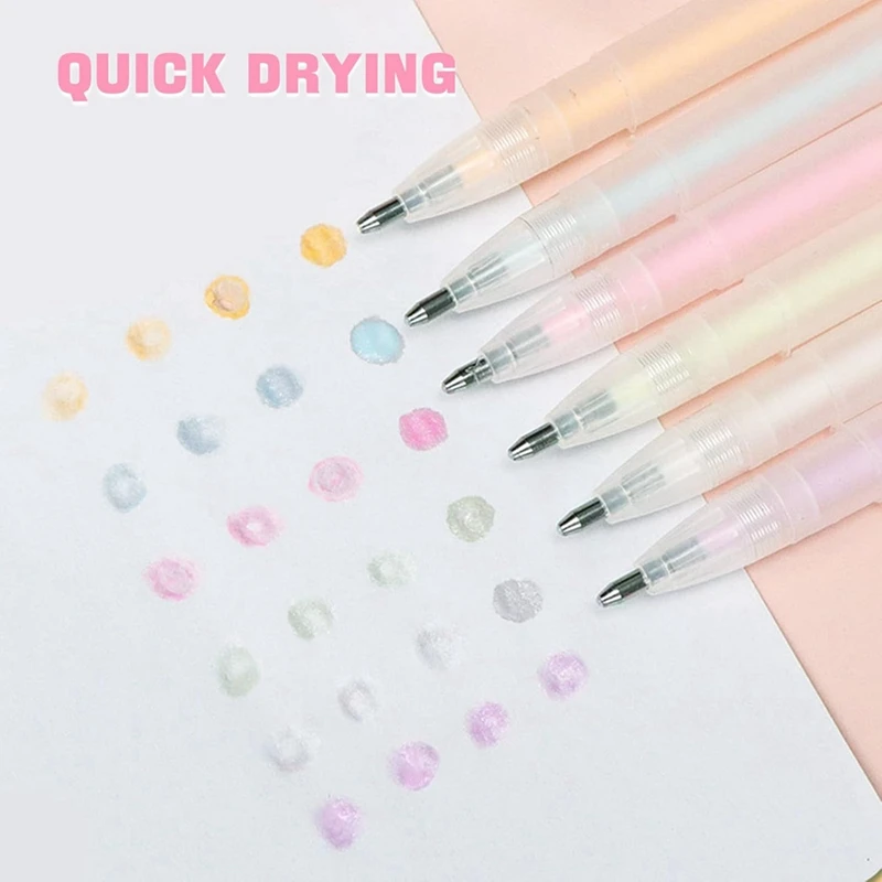 GW-48 caneta de cola de ponto de cor de secagem rápida em massa, canetas de cola de rolo de secagem rápida fácil controle canetas de cola de precisão caneta de cola esferográfica