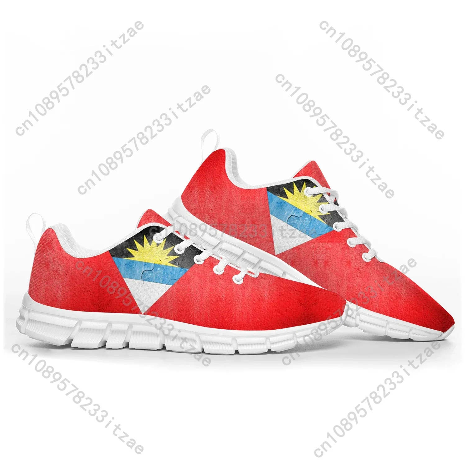 Antigua and Barbuda Flag Sports Shoes, tênis casuais personalizados para casais, homens e mulheres, adolescentes e crianças, alta qualidade