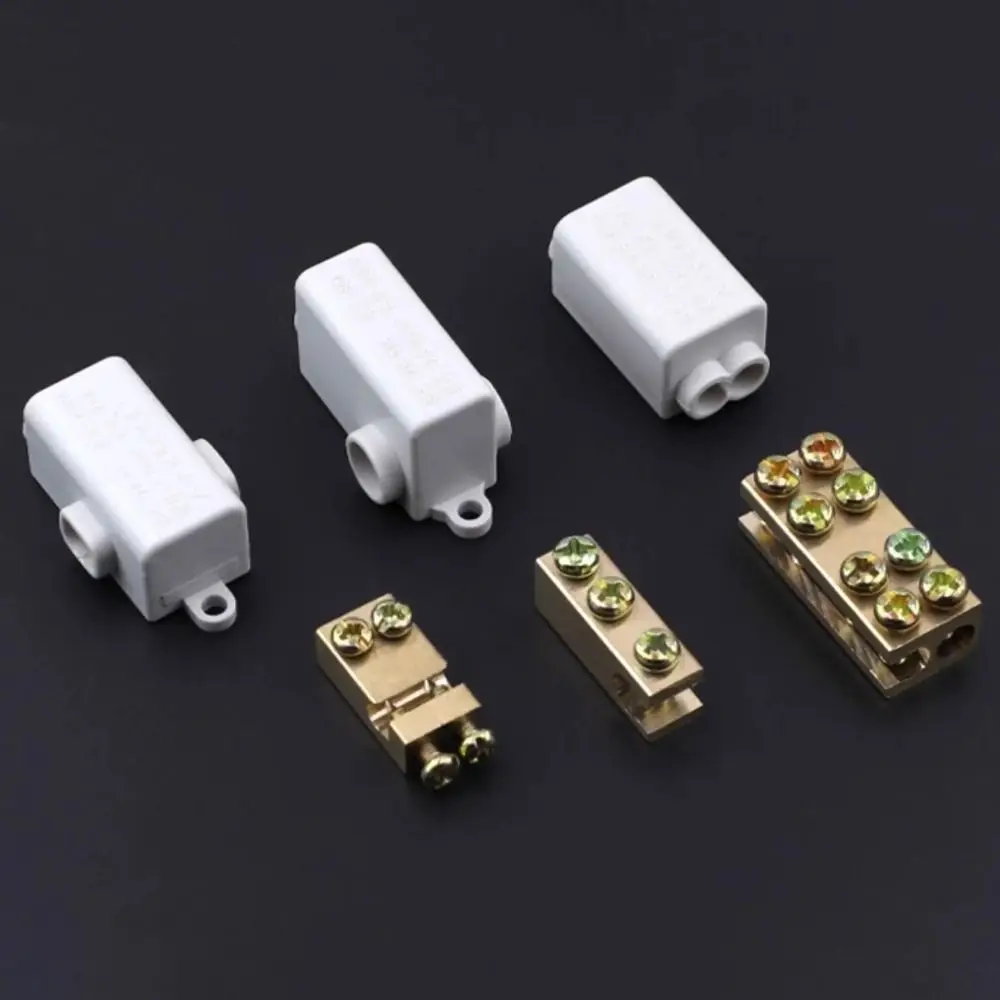 Electrical Connectors Conductor Brass High Power Splitter Large Current Universal Wire Connector Wiring Connector Electrical