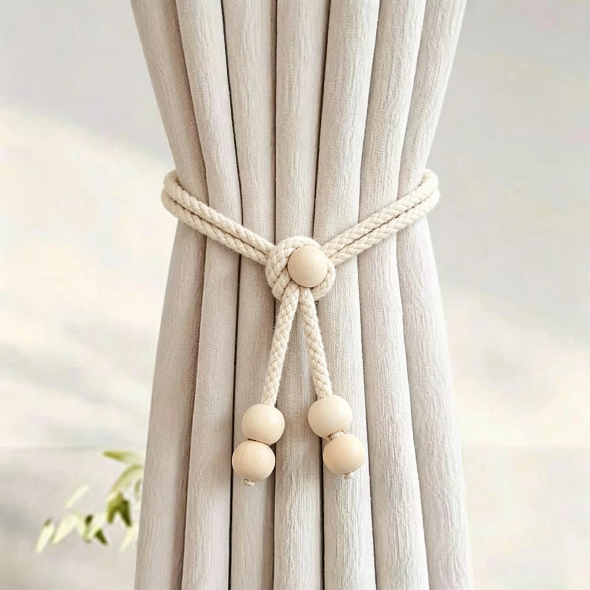 2Pcs Curtain Tie Rope  Simple Curtain Tieback Straps Luxury Decorative Curtain Binding Rope Home Window Decoration Accessories