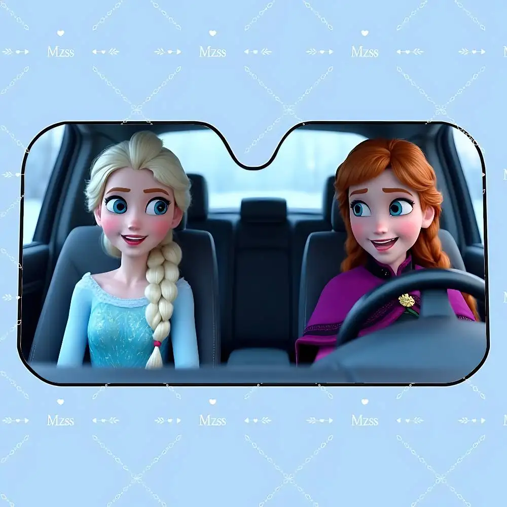 بارد E-إلسا القيادة سيارة ظلة الستائر القيادة سيارة ظلة الزجاج الأمامي غطاء الظل الأشعة فوق البنفسجية سيارة الشمس قناع حامي #5