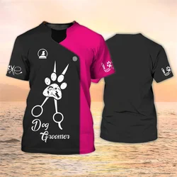 3D Pet Groomer Printing T Shirt Children Fashion Streetwear Cosplay Short Sleeves Women Harajuku Tee Shirts Funny Clothing Tees