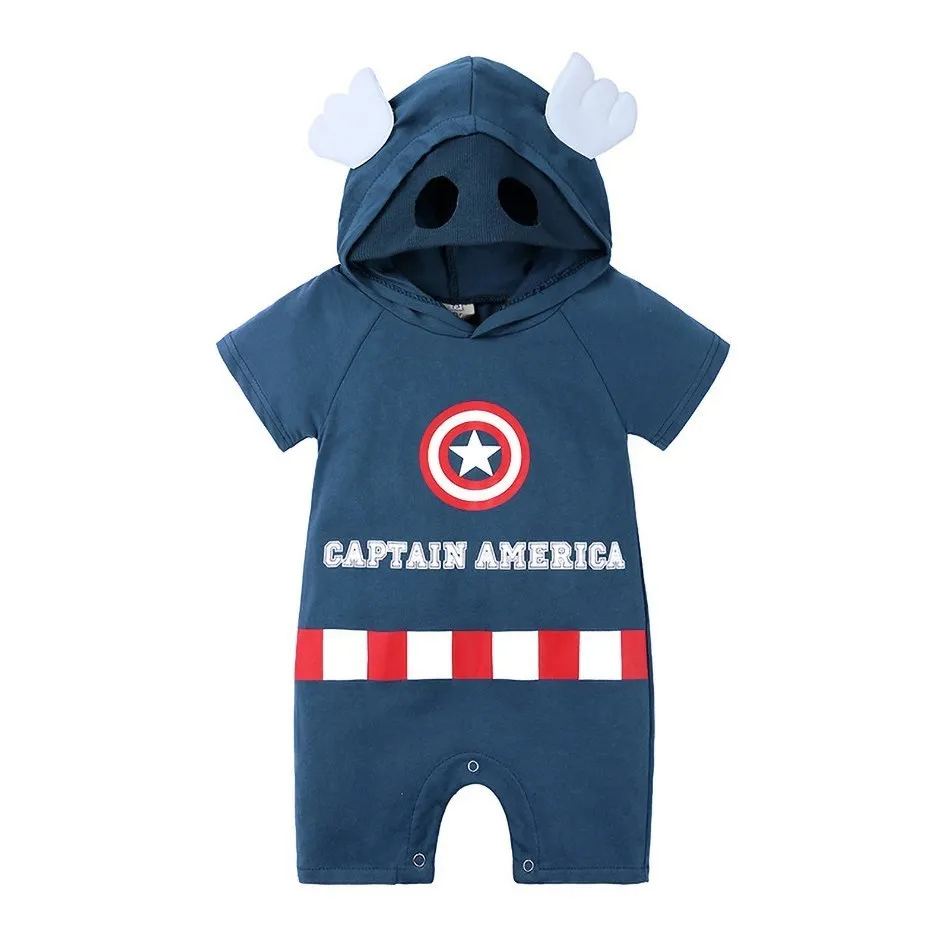 Romper Baby Hooded Crawler for Children From 3-24 Months Summer Baby Clothing  Kids Siamese Clothes Kid Cartoon Cute Costume