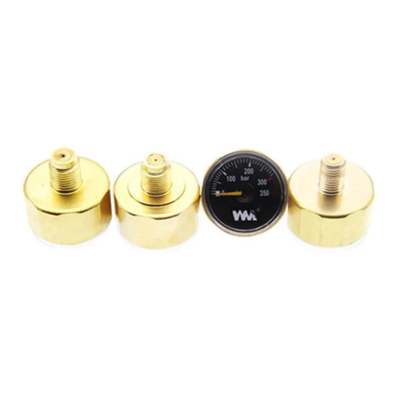 

M10*1 G1/8 Inch 350bar 28mm Pressure Gauge Mini Copper Air Pressure Gauge ED Black &amp White Dial