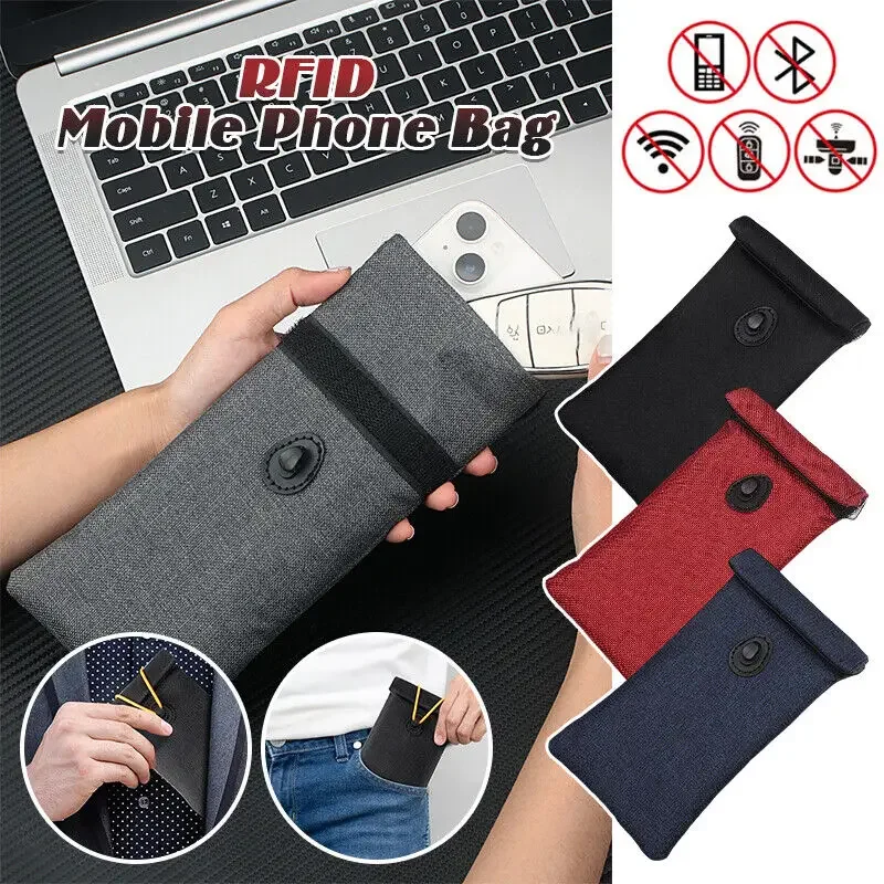 Mobile Phone Signal Shielding Bag With RFID Function Isolation Bag Key Pouch Blocker RFID Signal Blocking Shielding Case New