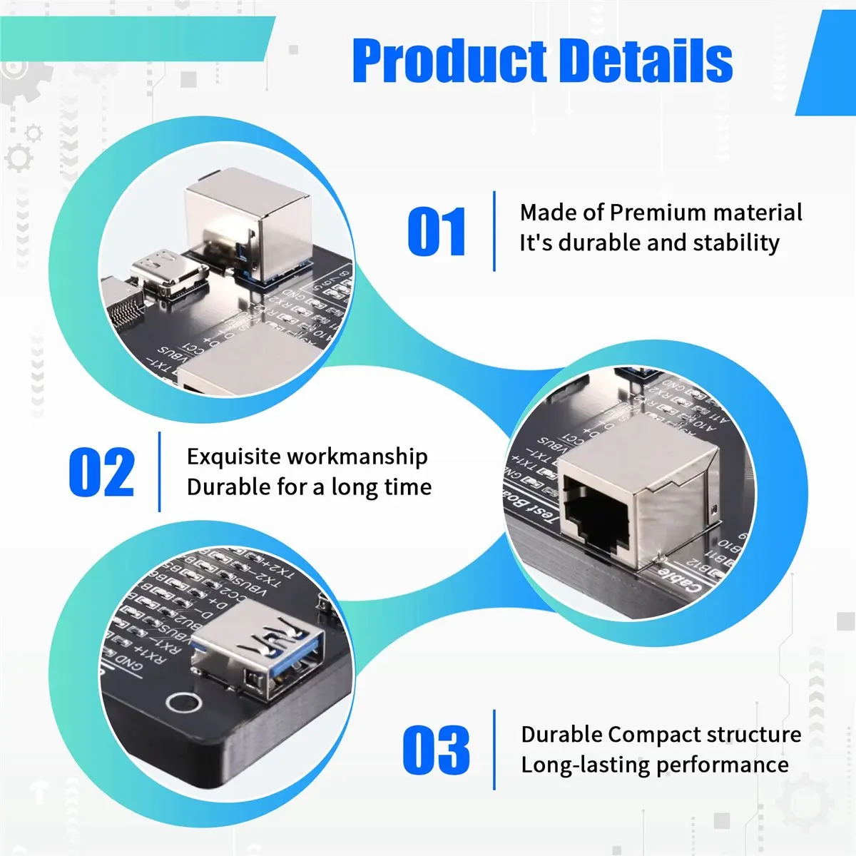 wilwill Multifunctional Data Cable Tester USB Data Cable Testing Type-C Testing Board for Android/IOS Fast Charging Cables