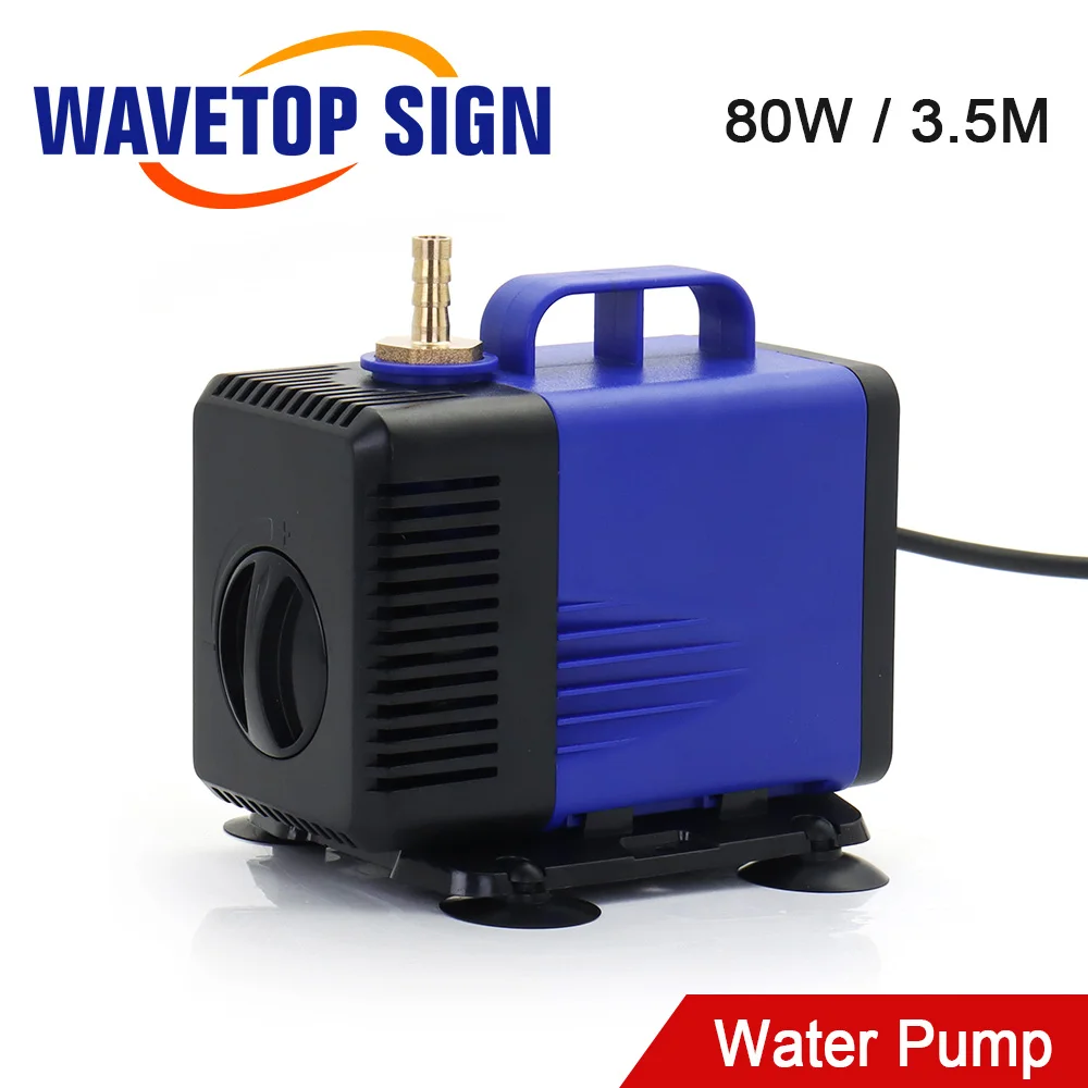 

WaveTopSign Multi-Function Submersible Water Pump 80W 3.5M 3500L/H IPX8 220V for CO2 Laser Engraving Cutting Machine