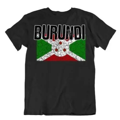 Flagge T-Shirt Burundi Mode Country Andenken Geschenk Pride Logo