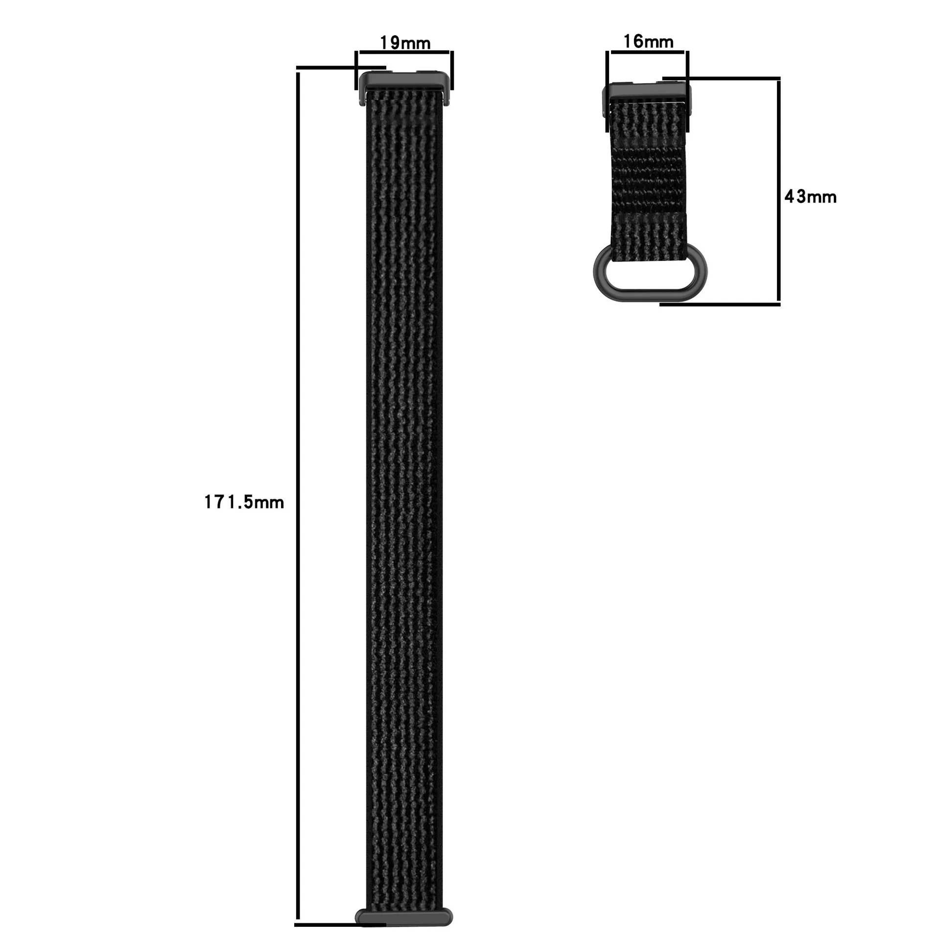 ワイルドトレイルスタイルベルクロナイロンストラップスーツ Huawei 社時計バンド 8/9/10 ナイロン織 Huawei 社ブレスレットストラップ