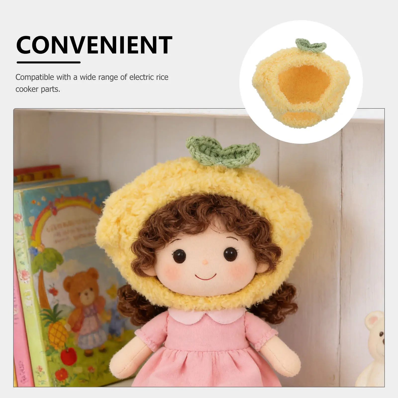 Mini Chapéu Estilo Fruta para Artesanato, Material Macio e Amigável à Pele, Acessórios para Fantasias, Miniatura para Casa de Bonecas