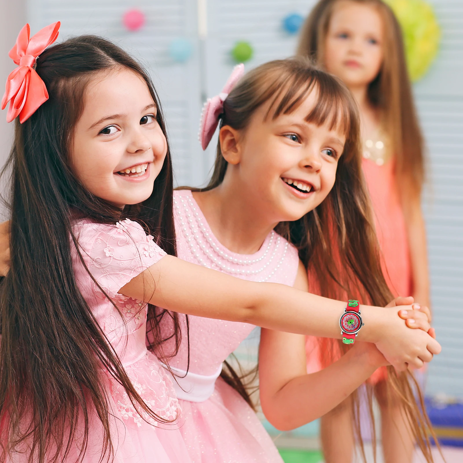 

Cartoon 3D Wrist Watch Children Silicone Watch Boys Girls Durable Outdoor Quartz Timepiece Comfortable Gift For Kids Daily Wear