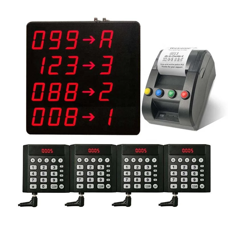 Number Calling System Wireless Restaurant Pager Queue Management System Business Wireless Keyboard Calling