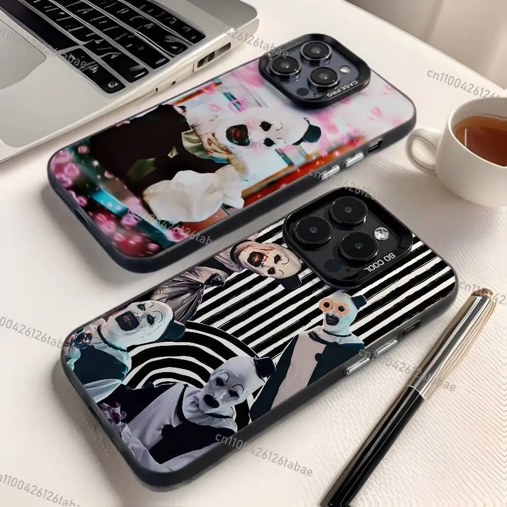 

Movie Phone Case For iPhone 17,16,15,14,13,12,11Mini,Pro,E,MAX,T-Terrifier 2 3 H-Horror Clown Candy Matte Shockproof Black Cover