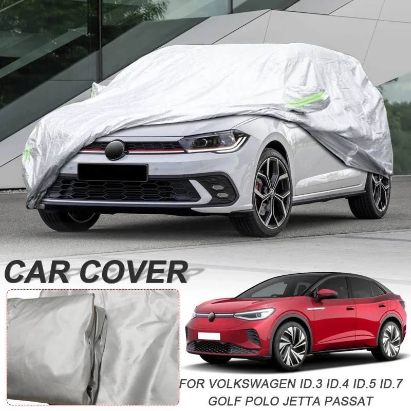 

210T Polyester Car Anti-UV Cover For VW Artoen ID.3 ID.5 ID.6 ID.7 TOURER JETTA PASSAT GOLF VIRTUS POLO HATCHBACK WAGON HATCHBAC