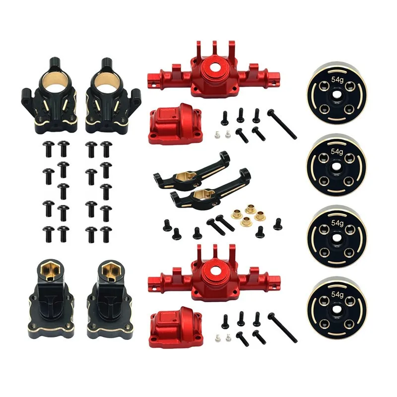 fit-for-mjx-1-18-h18p-rc-car-metal-upgrade-parts-set-featuring-axle-housing-counterweight-front-rear-steering-knuckle-c-hub