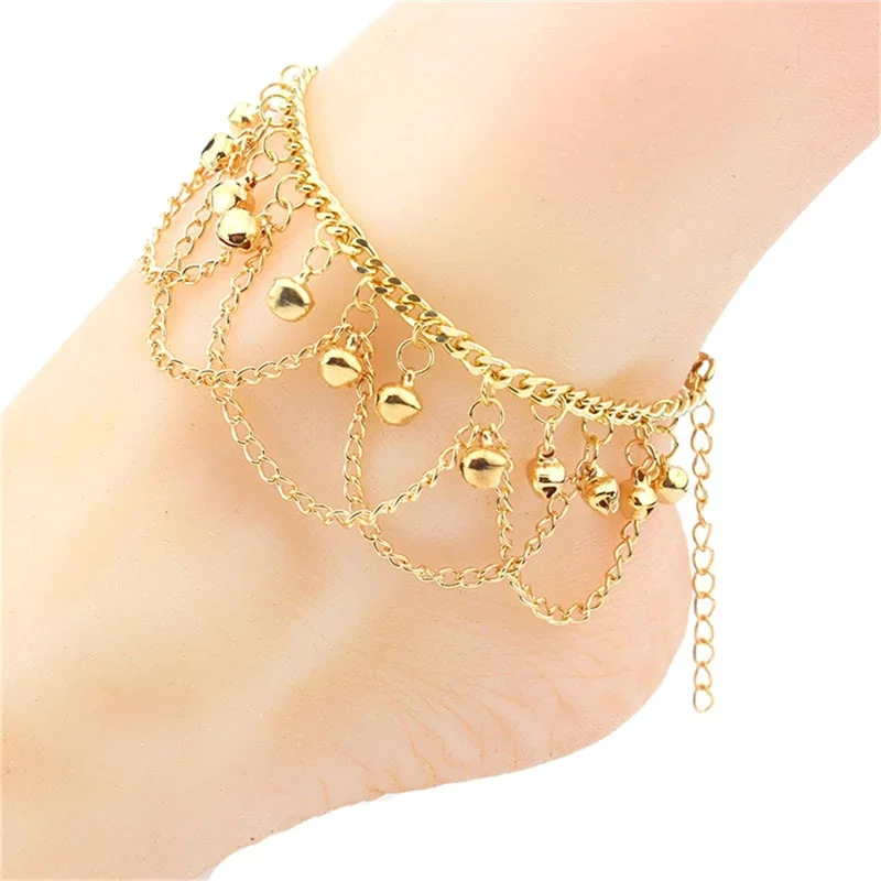 Bohemian Bells Tassel Anklet Retro Creative Design Women\'s Leg Bracelet Wholesale