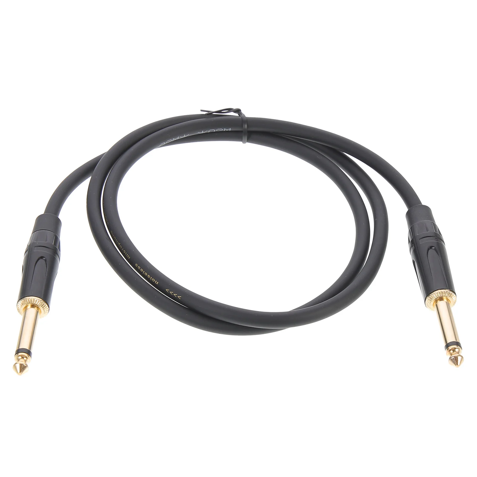 Kabel audio 6,35 mm do gitary elektrycznej, profesjonalny przewód audio, wysoka wierność dźwięku, ekranowany, przeciwzakłóceniowy, do głośników i instrumentów.