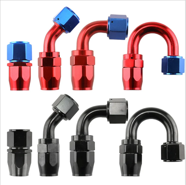 

1Pc Adapter Swivel Hose End Fitting Fit Oil/Fuel/Gas Hose Line AN4 AN6 AN8 AN10 AN12