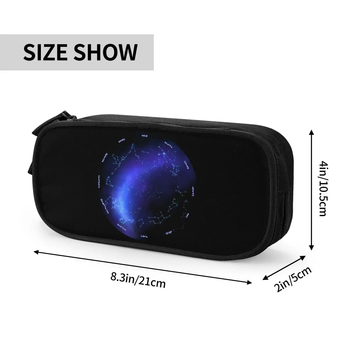 Mysterious Constellations Of Stars In The Universe Pencil Cases for Kids School Pen Box Pencil Bag Large Storage Pencil Pouch