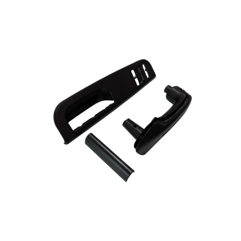 One Set for TWO Doors Black Color Interior Grab Handle Cover and Window Switch Panel Bezel Door Handle Trim Set for VW Golf MK4