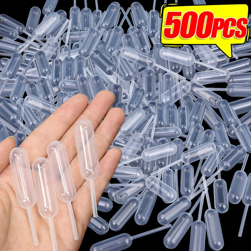 500/50x 4ml Disposable Mini Jam Dropper Cupcake Sauce Squeeze Transfer Pipettes Dropper Dessert Stuffed Cake Decor Cake Syringe