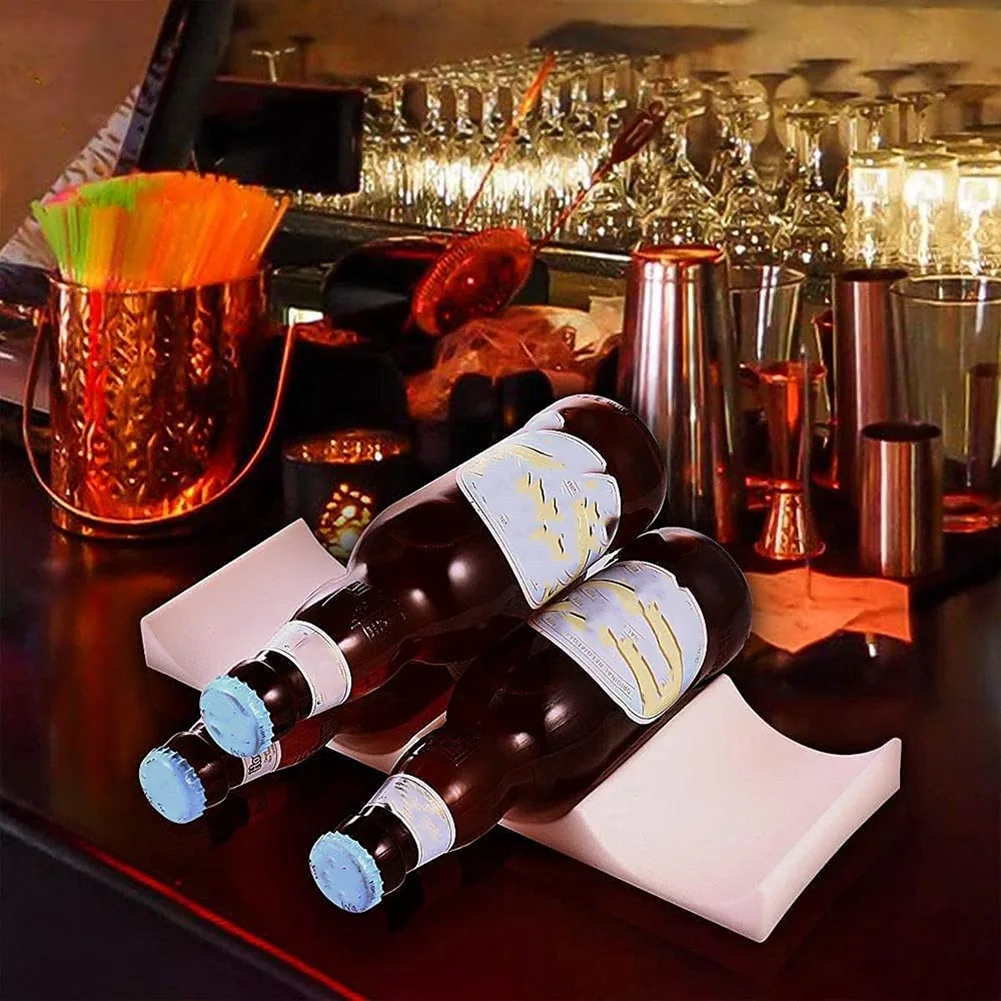 H-W Wine Bottle Holder, Stackable Wine Rack Cabinet, Refrigerator Wine Bottle Storage, For Wine, Beverage, Home Organizer