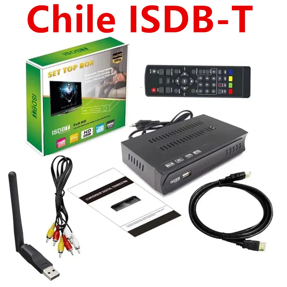 

Спутниковый ТВ-тюнер 1080P FTA ISDBT с кабелем HDMI и RCA