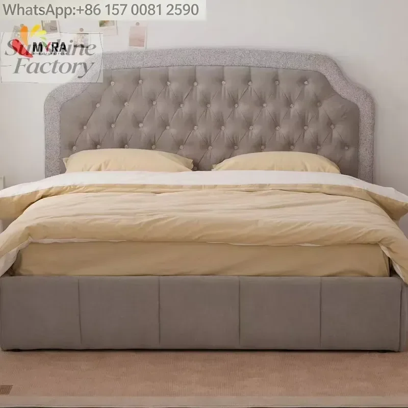 2026 Contemporary Minimalist Full-Size Upholstered Storage Bed Frame with Ample Hidden Storage for Modern Bedrooms