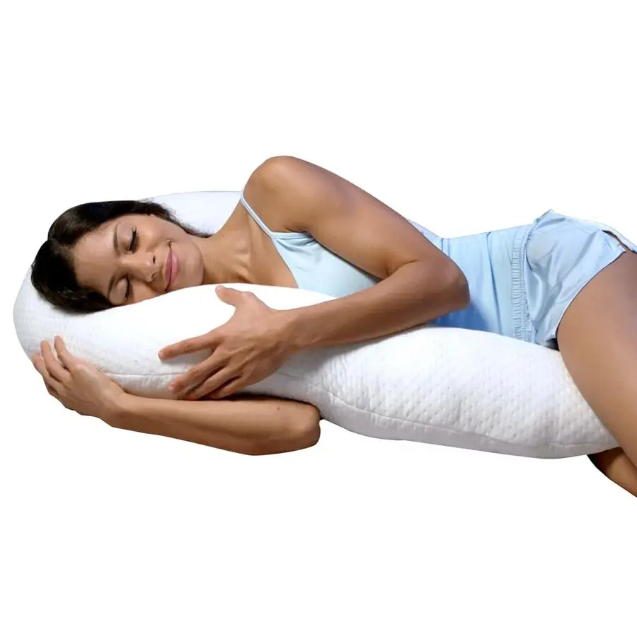 

Оригинальная подушка для тела Swan. Уютная, обнимающаяся подушка для спины, бедер, коленей и облегчения ног. Общий комфорт и поддержка боковых спалений.