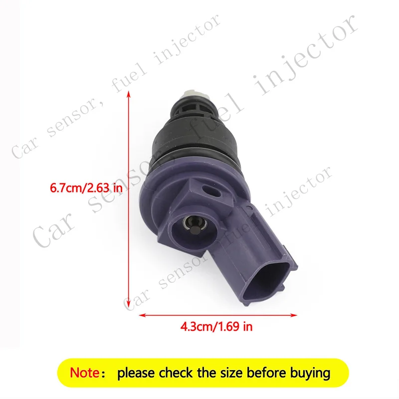 Q+ 375cc Fuel Injector 16600-67U01 Fit For Nissan 240SX Silvia KA24DE S13 SR20DET X