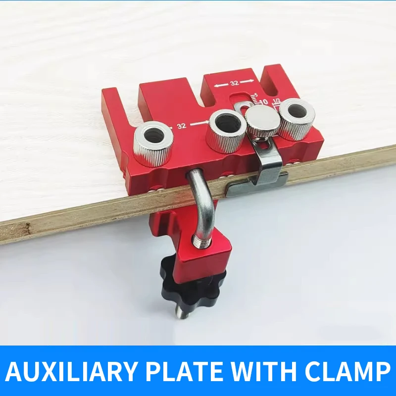 Woodworking Hole Locator, Log Tenon Punch, Three-in-one Locator, Hole Opener, Plate Punch, Plastic Box
