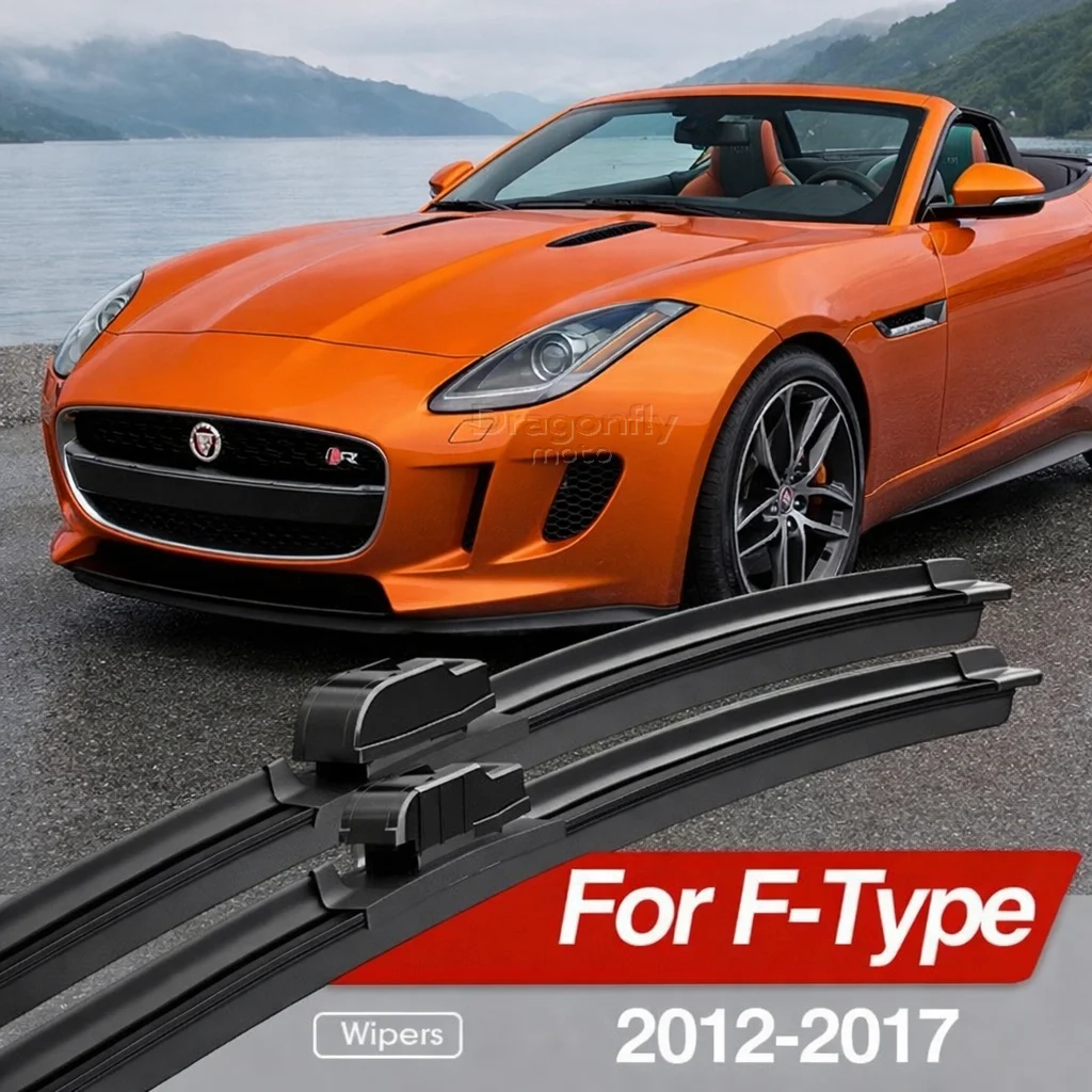 

Front Windshield Wiper Blades 2pcs Windscreen Window Accessories 2013 2014 2015 2016 For Jaguar F-Type F Type X152 2012-2017