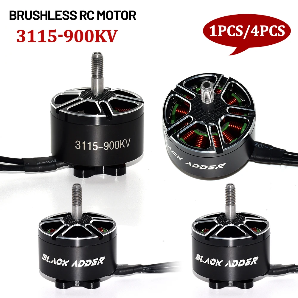 1PCS/4PCS 3115 900KV 3-6S Lipo Brushless Motor for 8-10inch Frame Rc motor for FPV Freestyle Long Range Drones DIY Parts