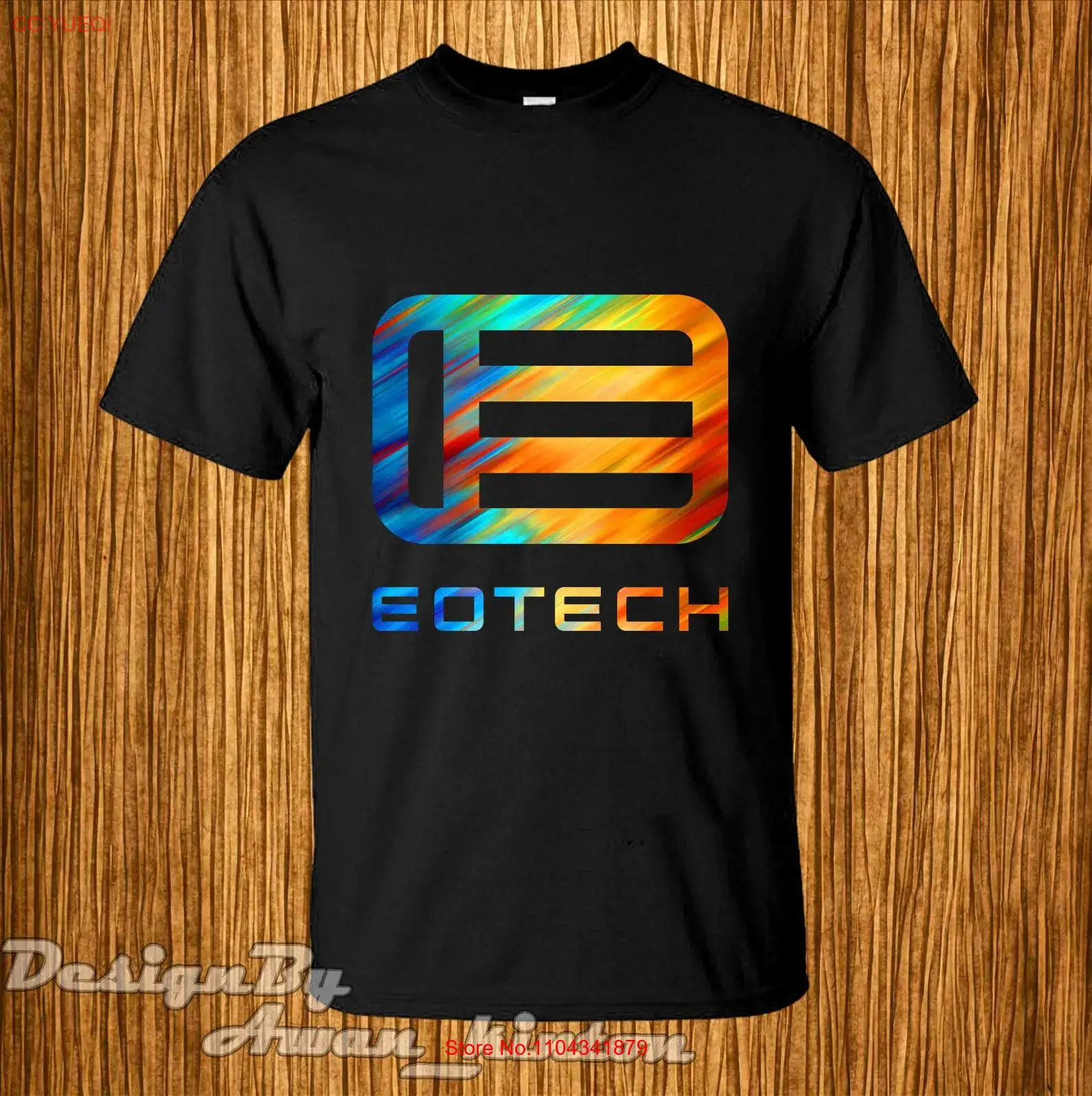 Clothing Black Color Eotech Logo T Shirt Usa Size long or short sleeves