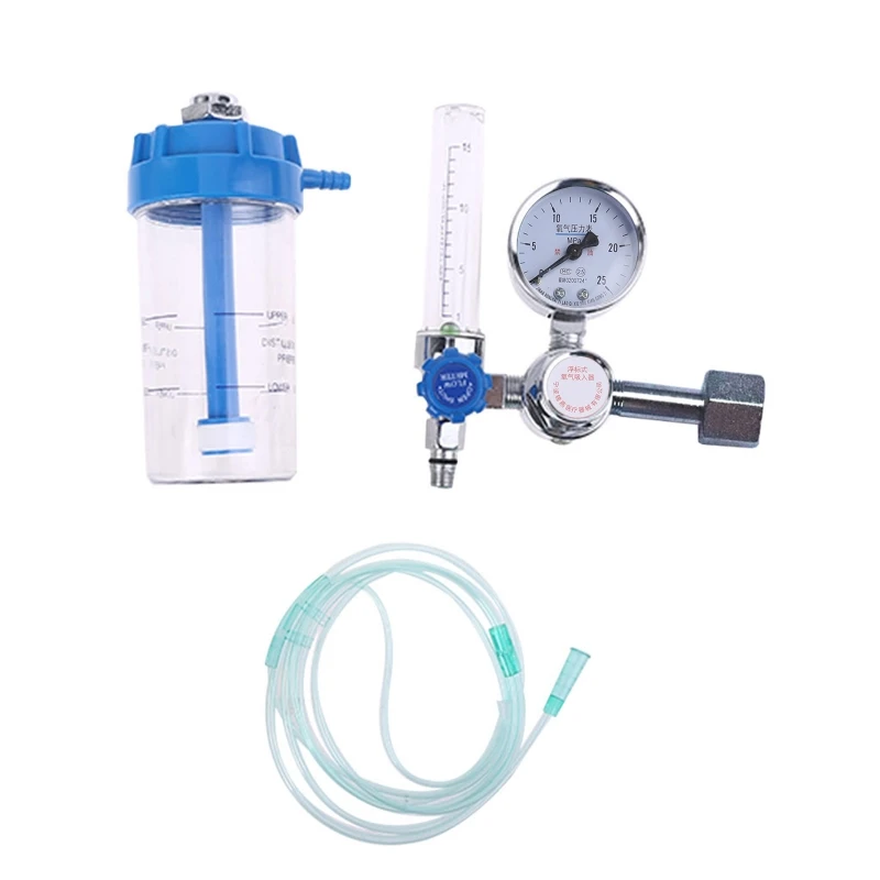 เครื่องปรับความดันทุ่นชนิดออกซิเจน Inhalator เมตรลดความดันสำหรับตัวควบคุมวาล์ว 8 ระบบจ่ายออกซิเจนอุปกรณ์