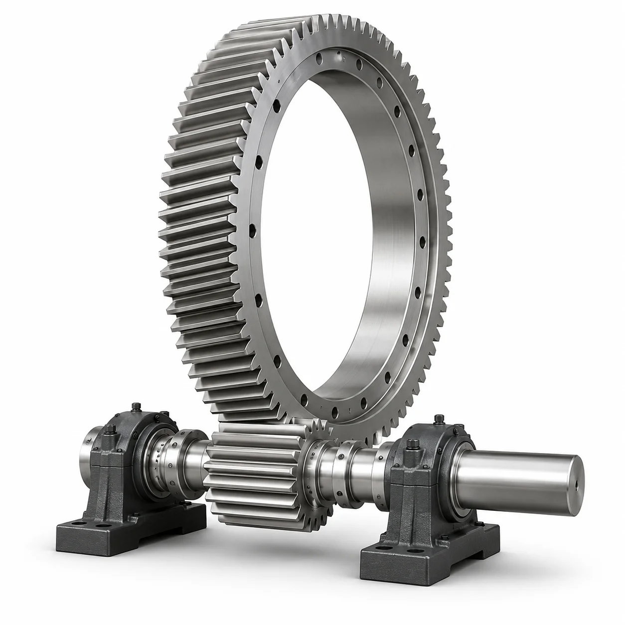 OEM Machined External Gear Ring with Large Diameter Teeth for Rotary Drum Equipment