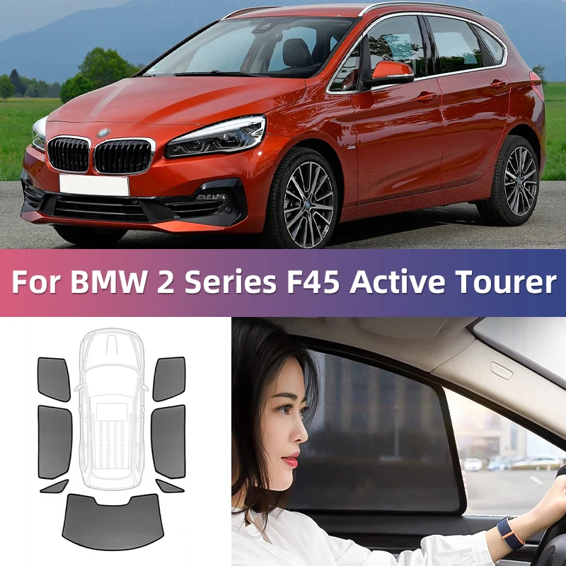 

Автомобильный солнцезащитный козырек для BMW 2 серии F45 Active Tourer 2013-2021, занавеска на лобовое стекло, заднее боковое стекло, солнцезащитный козырек 218i 220i