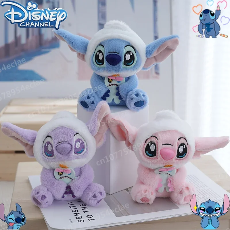 

Пурпурный плюшевый брелок Disney Stitch, милые детские куклы, игрушка, подвеска для пары сумок, детская школьная сумка, подвеска, оптовая продажа, подарок