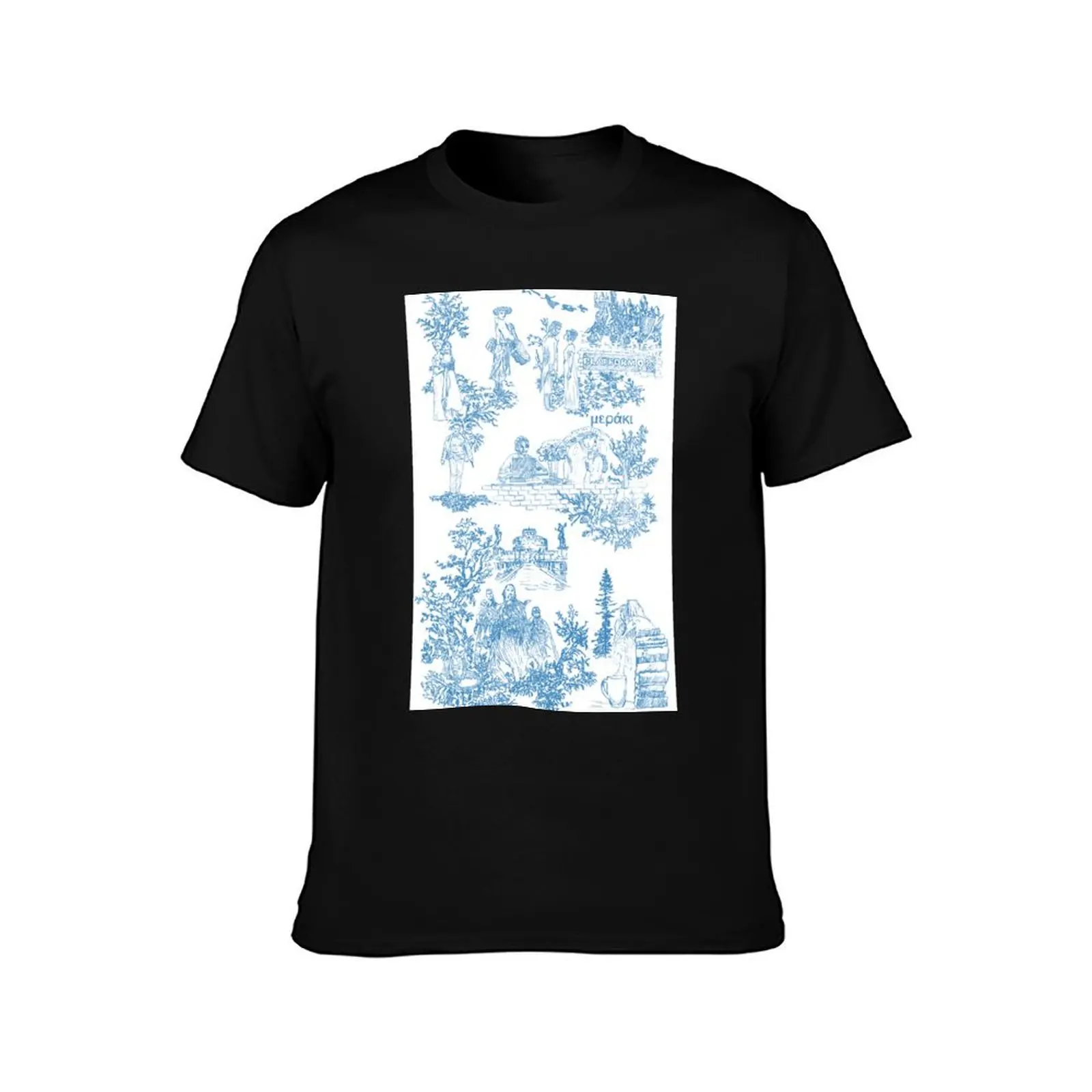 Toile du Karinne T-Shirt Casual Loose Short Sleeve Tee for Men T-Shirt