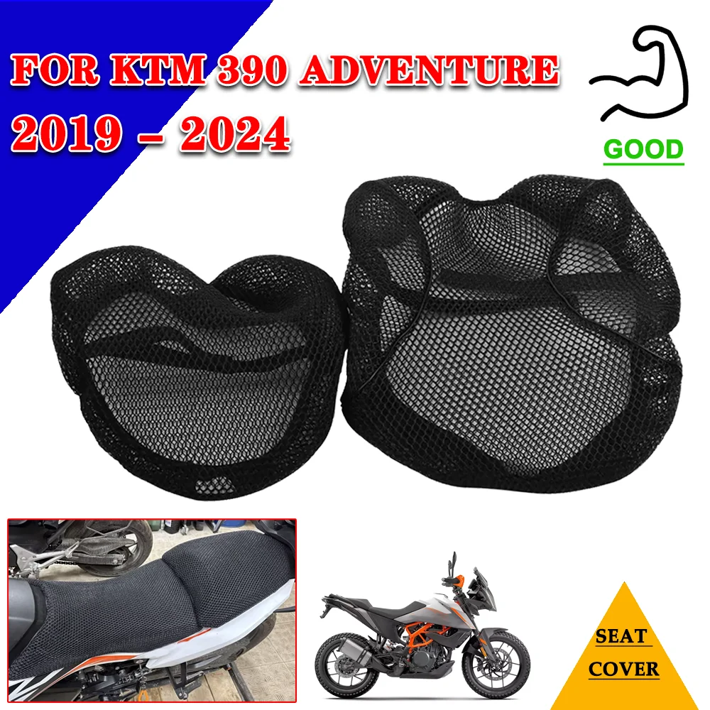 

Motorcycle Seat Cushion Cover Protector Mesh Seat Cover Heat Insulation For KTM 390 Adventure 390 ADV 390ADV 2019 - 2024 2020