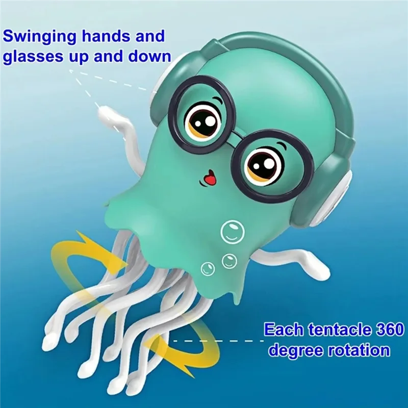ปลาหมึกเต้นรำ BEDW-Dancing Octopus ของเล่นปลาหมึกไฟฟ้า เดินได้ เต้นได้ พร้อมดนตรีและแสงไฟ สัตว์เลี้ยงอิเล็กทรอนิกส์สำหรับเด็ก