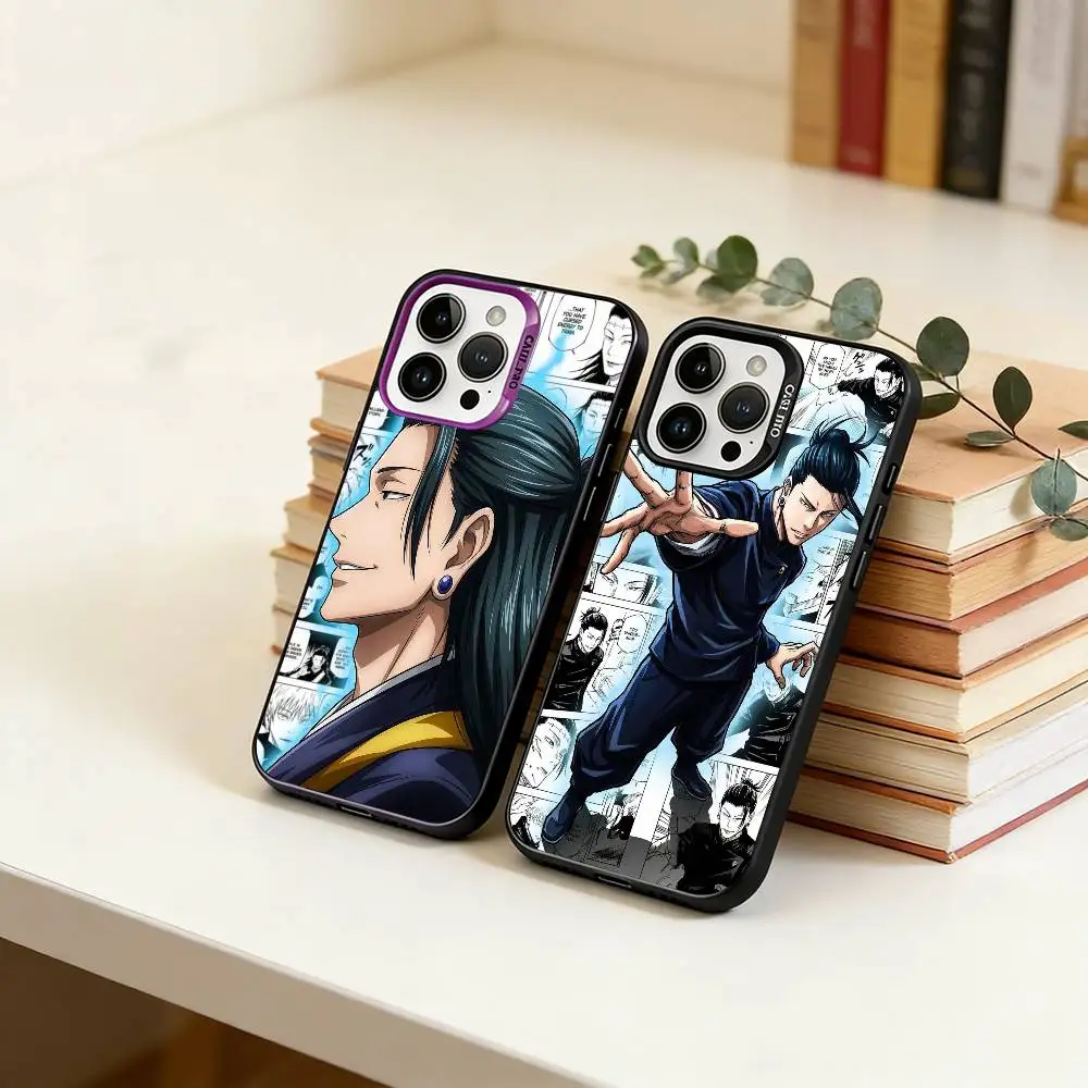 

S-Su-guru G-Geto-T Phone Case For iPhone 17,16,15,14,13,12,11 Plus,Pro Max,XS,Colorful Silver Phone case Funda Cover