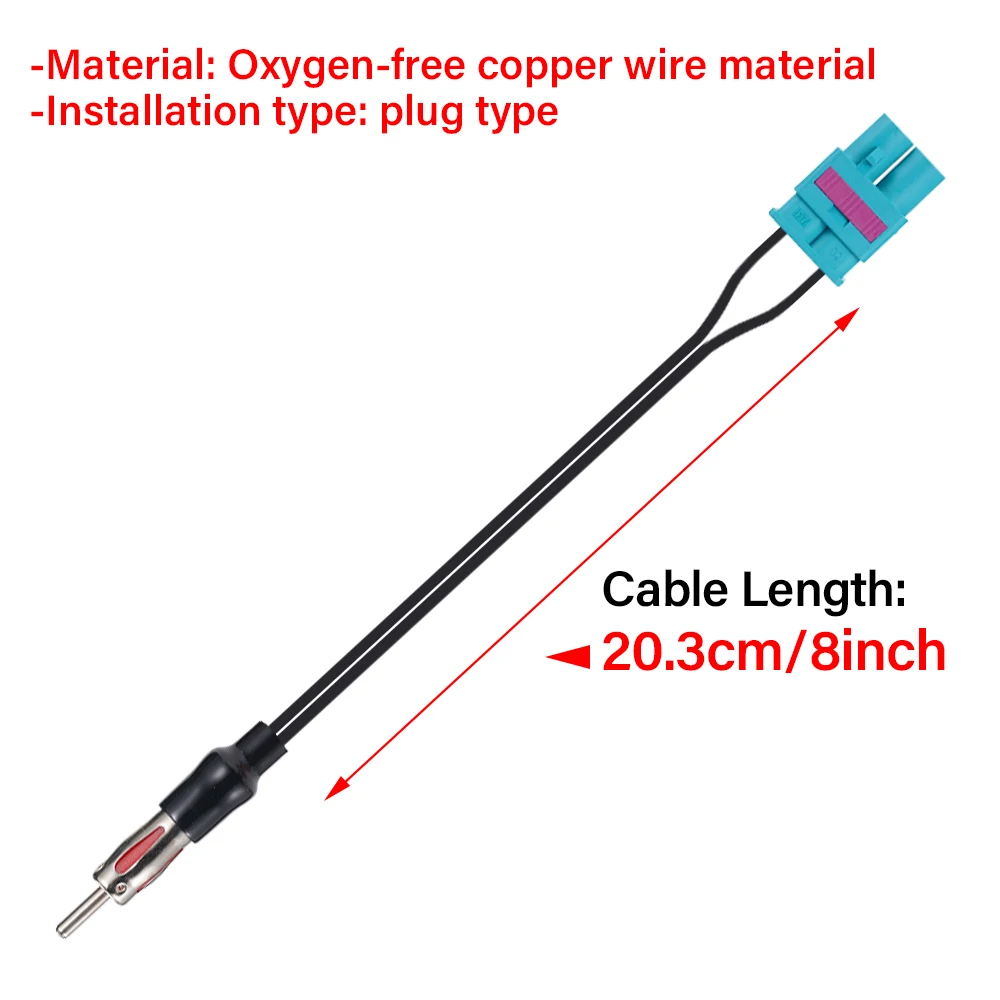 Radio Audio Cable Adaptor Antenna Audio Cable Male Double Fakra - Din Male Aerial for Audi/VW/Volkswagen Car Electronics view 3