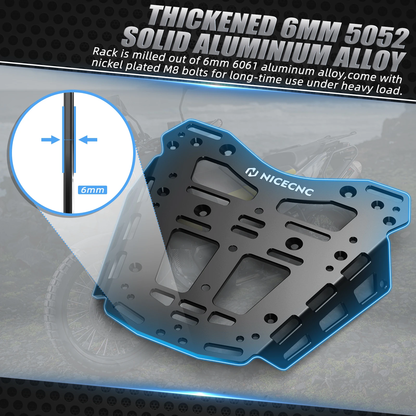 ل 2022-2024 Husqvarna Norden 901 رف أمتعة Reckless أكياس الربط قوس ل Husq Norden 901 حافظة علوية جبل قوس