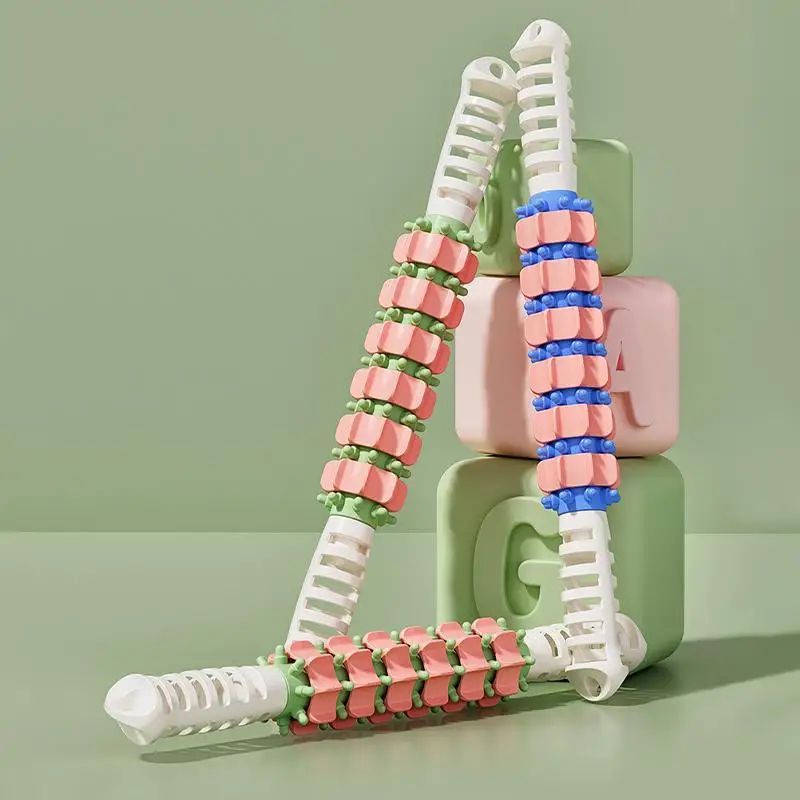 New Yoga Massage Stick Fitness Wolf Teeth Muscles Massage Stick Arm Relaxation Artifact Roller