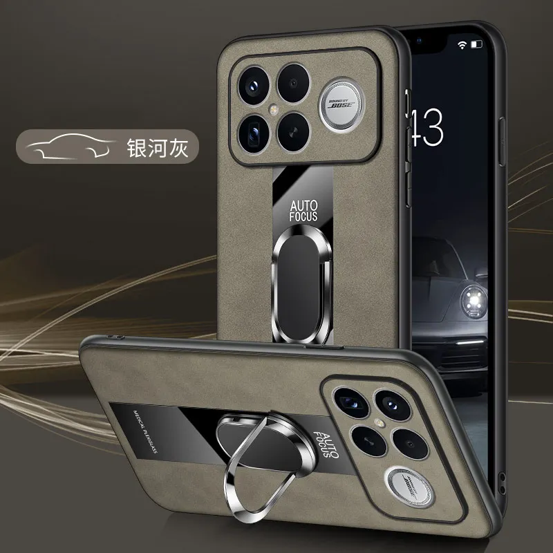 For Redmi K90 Pro Max Case Luxury Leather Porsche Stand Cover For Redmi K90 ProMax Shockproof Funda