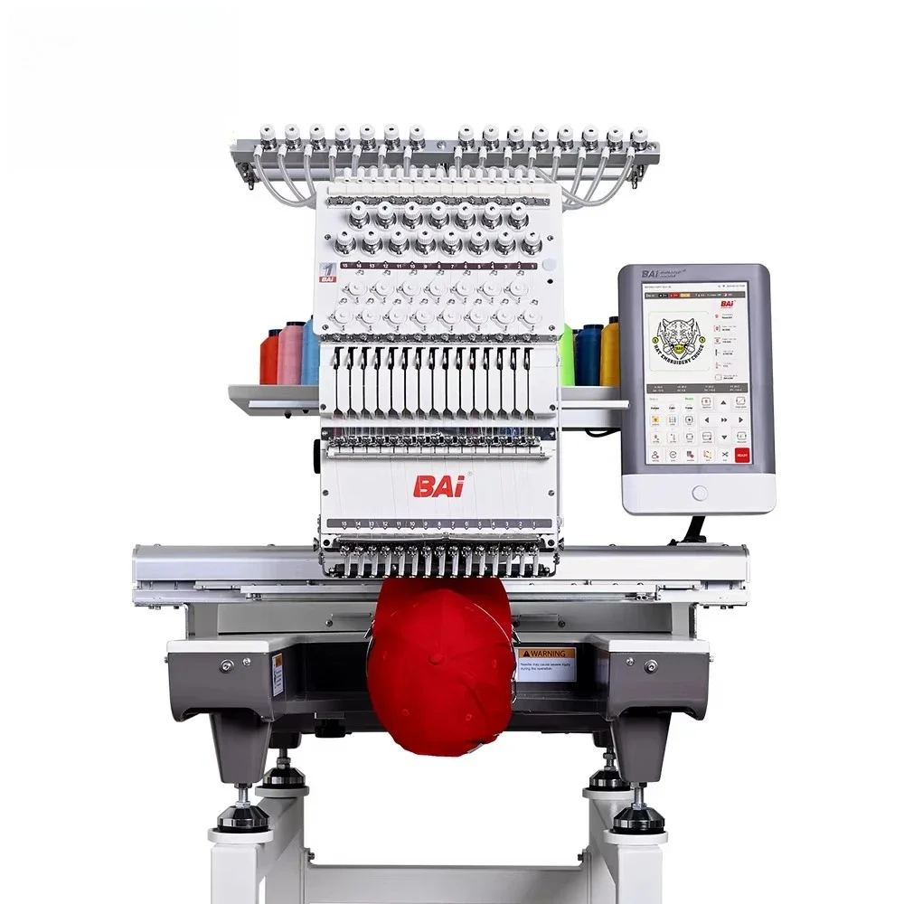 Warehouse High Speed Single Head 15 Nedle Embroidery Machine for Beginners