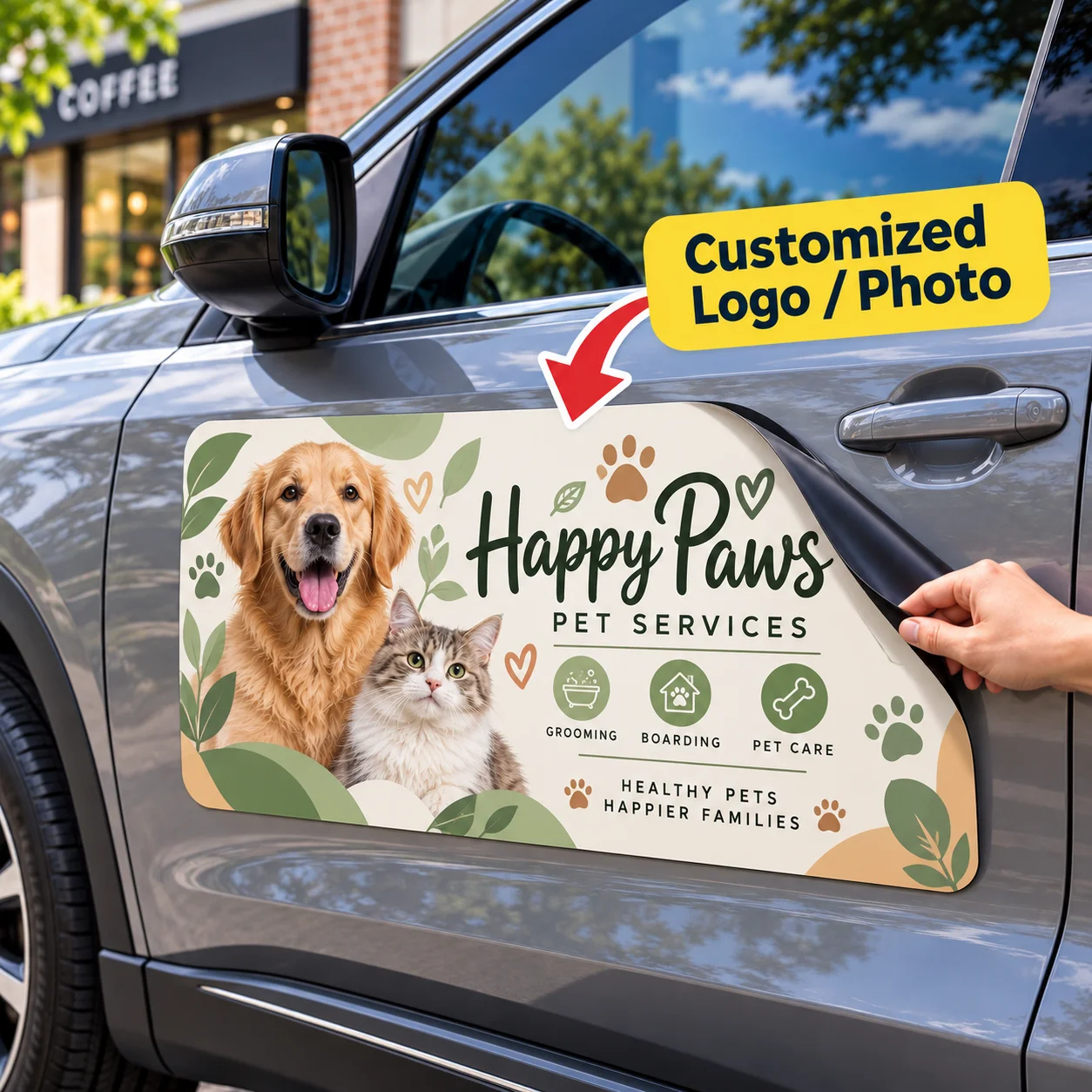 Hot Stickers Magnetic Personalized Custom Magnetic Sticker Custom Logo or Photo Custom Magnetic Sticker