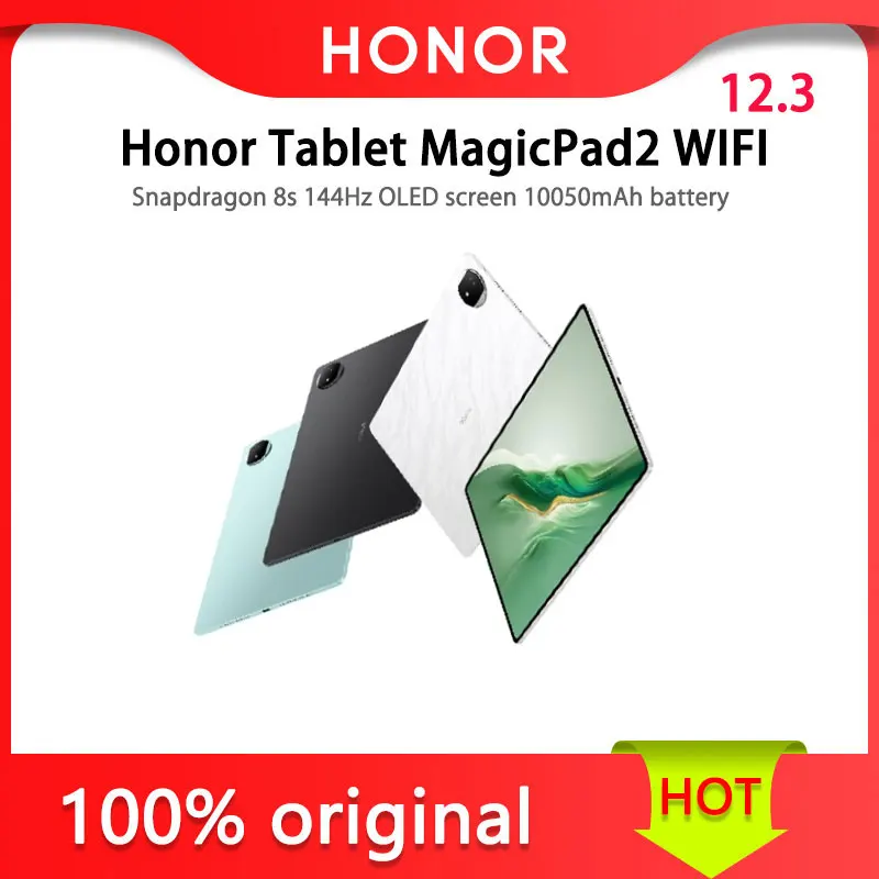 Honor MagicPad 2 12.3 inches WIFI 3rd Generation Snapdragon 8s 144Hz OLED screen 10050mAh battery